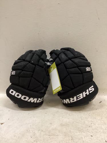 Used Sher-wood REKKER Junior Gloves Black 12" 11725-S000500136