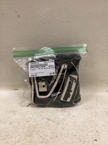 Used Franklin BB/SB Batting Gloves Black And Grey LG 11725-S000500149