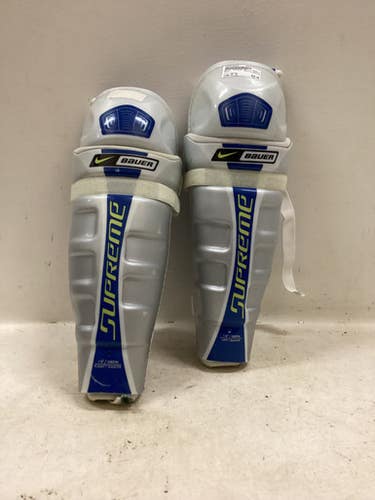 Used Bauer SUPREME 30 Senior Shin Guards White 15" 11725-S000500368