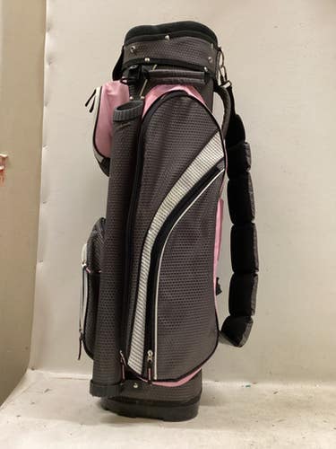 Used RJ Sports CART Womens Cart Bag Graphite And Pink 11725-S000500501