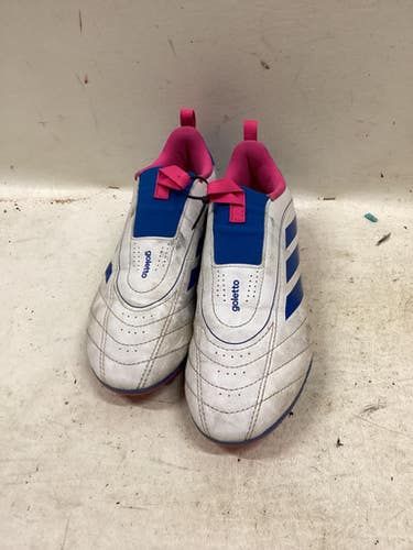 Used Adidas GOLETTO Soccer Cleats Carolina Blue And White Junior 03.5 11725-S000500534