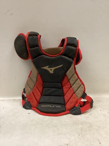 Used Mizuno SAMURAI YTH 14 Catchers Chest Protector Red Youth 11725-S000500542
