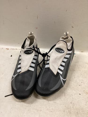Used Nike VAPOR GHOST LACE LAX Cleats Mens Black And White Senior 8 11725-S000500625