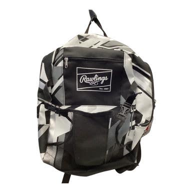 Used Rawlings BACKPACK BB/SB Player Backpack Black And White 11443-S000203250