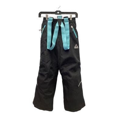 Used Gerry Snow Bibs Y Black And Carolina Blue Youth 11443-S000202427