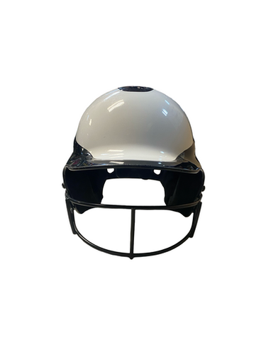 Used RIP-IT BLACK AND WHITE HELMET Batting Helmet w/Mask Black MD 11706-S000375623