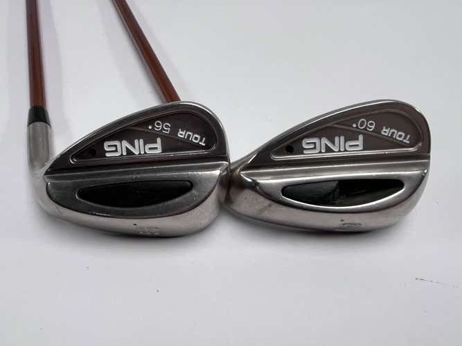 Ping Tour Wedge Set 56* 60* Black Dot TFC 129 I Regular Graphite Mens RH