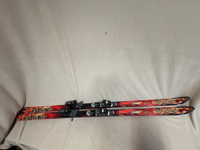 180 cm Salomon F9 Skis With Bindings (Used)