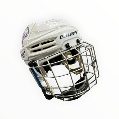 Used Bauer IMS 5.0 Helmet Cage Combo White MD 11375-S000376518