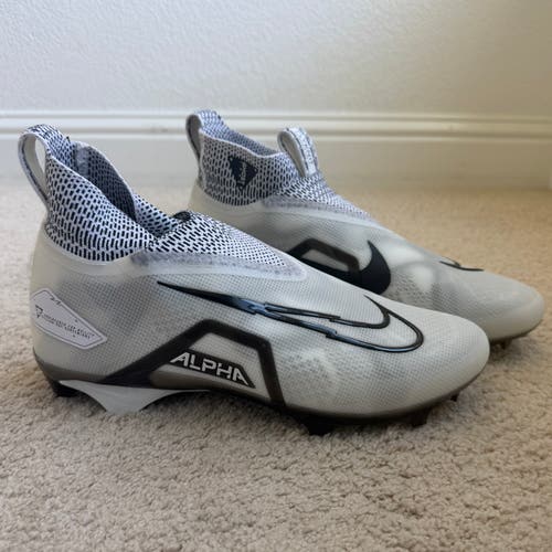 Nike Alpha Menace Elite 3 Ghost White Football Cleats CT6648-100 Men’s Size 11.5