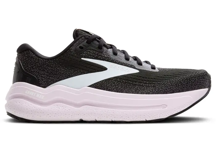 Size 6.5 - Brooks Ghost Max 2 Black White Orchid Ice (Women's) 120420-1B-077