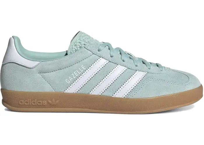 Size 8.5 - adidas Gazelle Indoor Ash Green White (Women's) JS1396