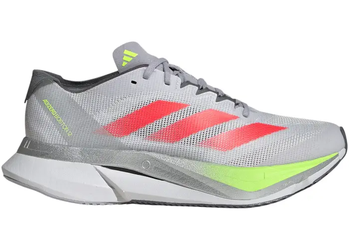 Size 8.5 - adidas Adizero Boston 12 Dash Grey Lucid Red Lucid Women's JI4473
