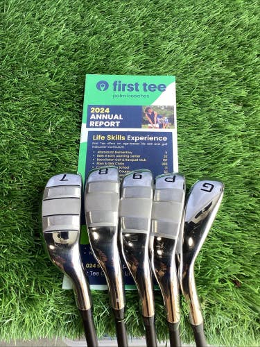 Cobra Baffler 2025 Hybrid Irons Set 7-PW, GW  Lite Flex Seniors Graphite Shafts