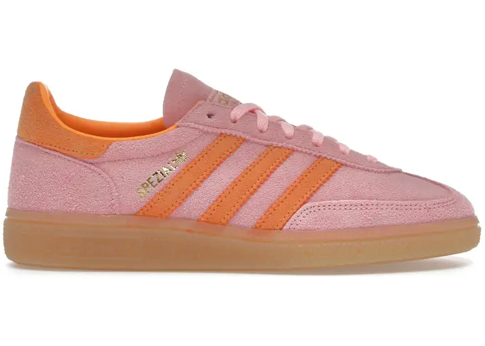 Size 7 - adidas Handball Spezial Glow Pink Flash Orange (Women's) JR3606