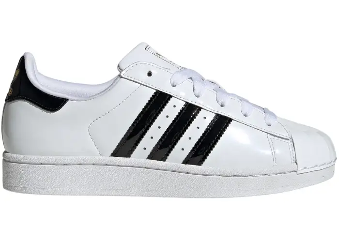 Size 8 - adidas Superstar II Cloud White Core Black Gold Metallic (Women's) JS40