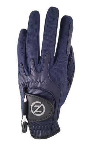 Zero Friction Cabretta Elite Golf Glove (Navy, LEFT, One Size) Compression NEW