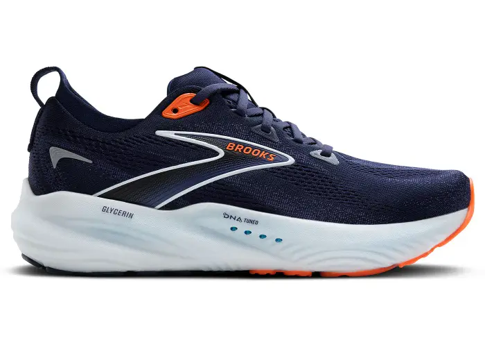 Size 10 - Brooks Glycerin 22 Peacoat Blue Ribbon Orange 110445-1D-494