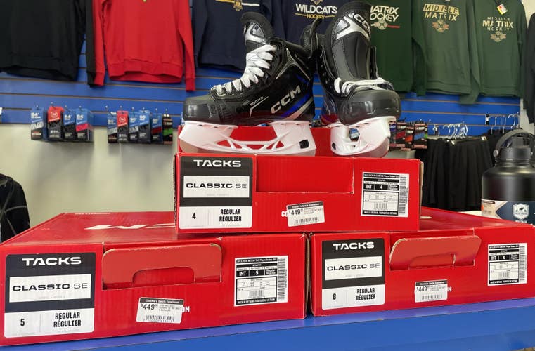 NEW! CCM Tacks Classic SE Intermediate Hockey Skates