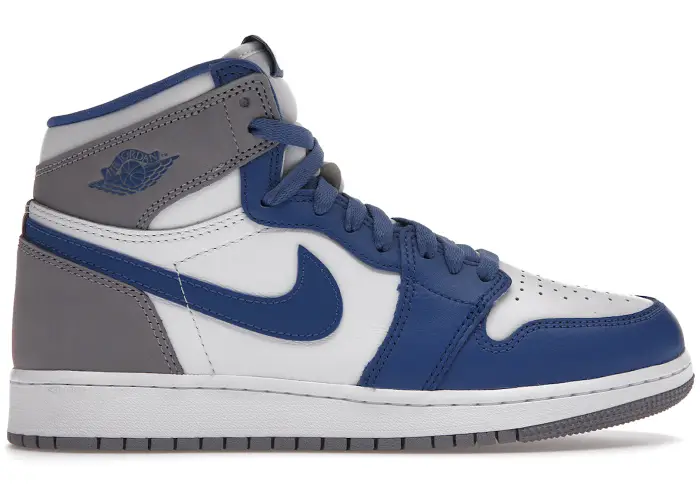 Size 7 - Jordan 1 Retro High OG True Blue (GS) FD1437-410