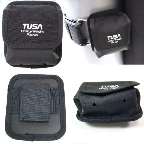 2X TUSA 4lb Trim Weight Belt Utility Pocket Pouch Equipment Scuba Dive BC BCD