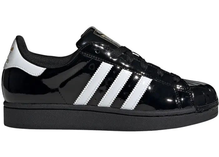 Size 6.5 - adidas Superstar II Core Black Metallic (Women's) JS4009