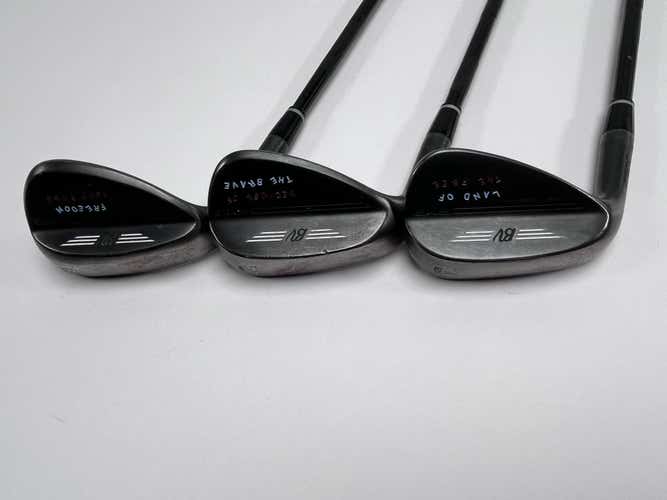 LEFTY Titleist Vokey SM9 Jet Black Wedge Set USA 50* 12 | 56* 14 | 60* 10 LH