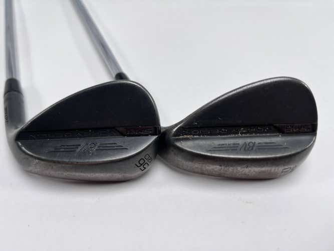 Titleist Vokey SM8 Jet Black Wedge Set 56* 12 60* 10 Wedge Steel Mens RH