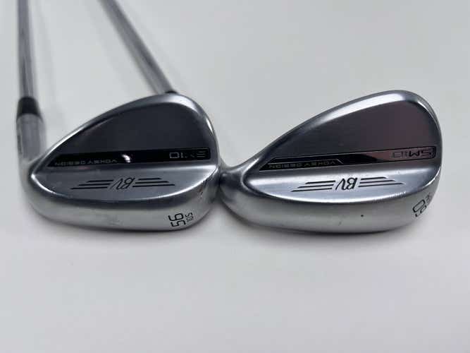 Titleist Vokey SM10 Tour Chrome Wedge Set 56* 10 60* 8 TT DG S200 Steel Mens RH