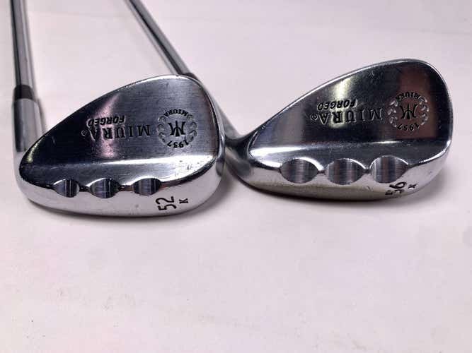Miura Series 1957 Forged Wedge Set 52* | 56* KBS Tour 90g Wedge Steel Mens RH