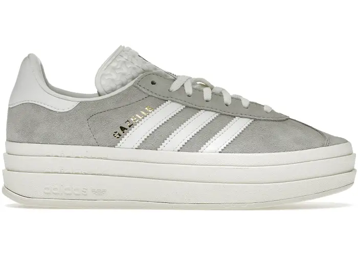 Size 9.5 - adidas Gazelle Bold Grey White (Women's) HQ6893