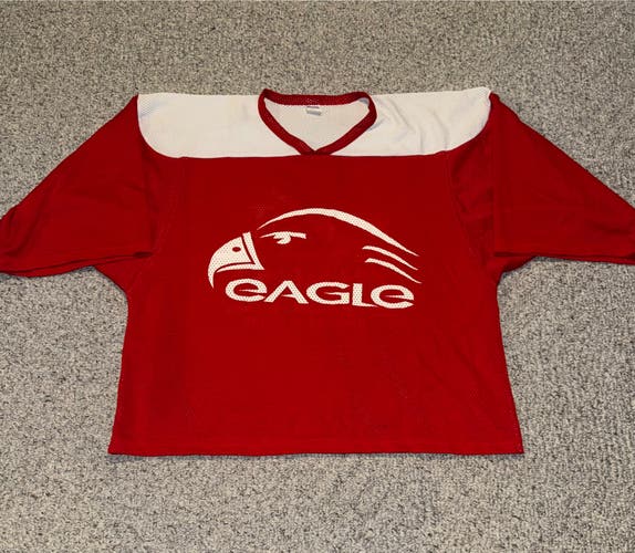 Red Goalie Cut Men's Eagle Jersey (New)