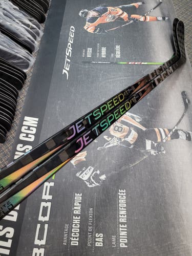 2 PACK | P28 | 95 Flex NEW! Senior CCM JetSpeed FT7 Pro Left Hand Hockey Stick Pro Stock (New)