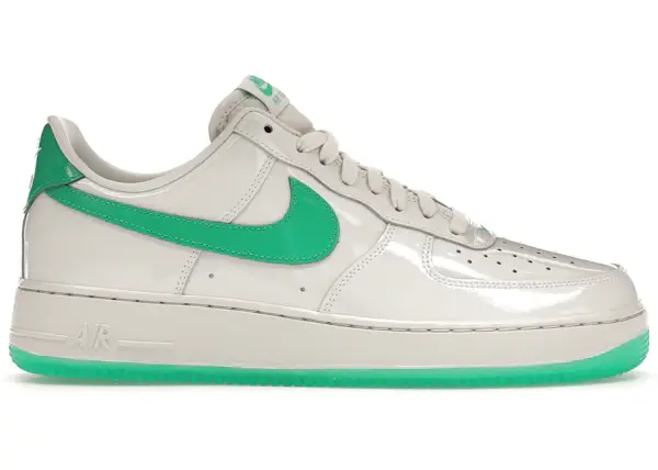Size 6.5 - Nike Air Force 1 Low '07 Patent Platinum Tint Stadium Green HF4864-09