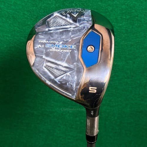 Callaway Paradym Ai Smoke Max Fast 19 Fairway Wood 5 AirSpeeder 50 Seniors