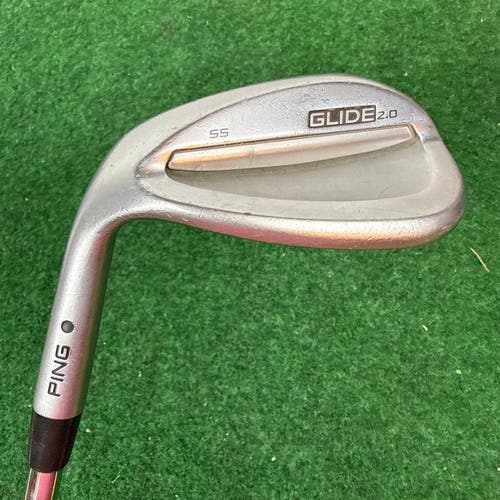 PING Glide 2.0 Black Dot 56°-12° Sand Wedge SW LEFT Hand AWT Steel Wedge Flex