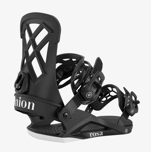 UNION 25/26 ROSA WOMEN'S SNOWBOARD BINDINGS LARGE, BLACK, NEW