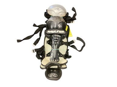 Used Rawlings SHIN GUARDS Catchers Leg Guards Black Junior 11846-S000103591