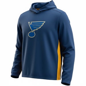 Fanatics Authentic Pro St Louis Blues Navy Blue Hoodie (New) 85438