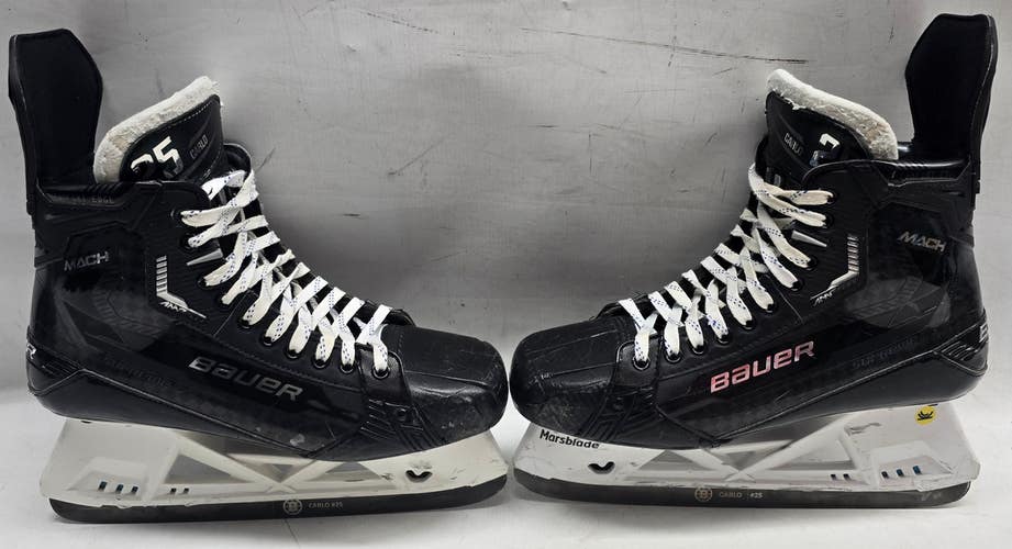 BAUER SUPREME MACH ICE HOCKEY SKATES PRO STOCK 11.5 C USED NHL (2) (14893)