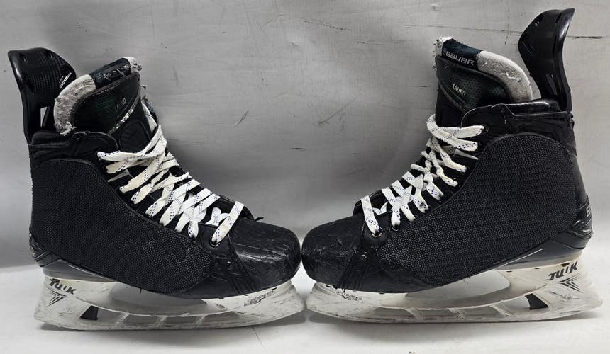 BAUER SUPREME MACH ICE HOCKEY SKATES PRO STOCK 7.5 E USED NHL (14895)