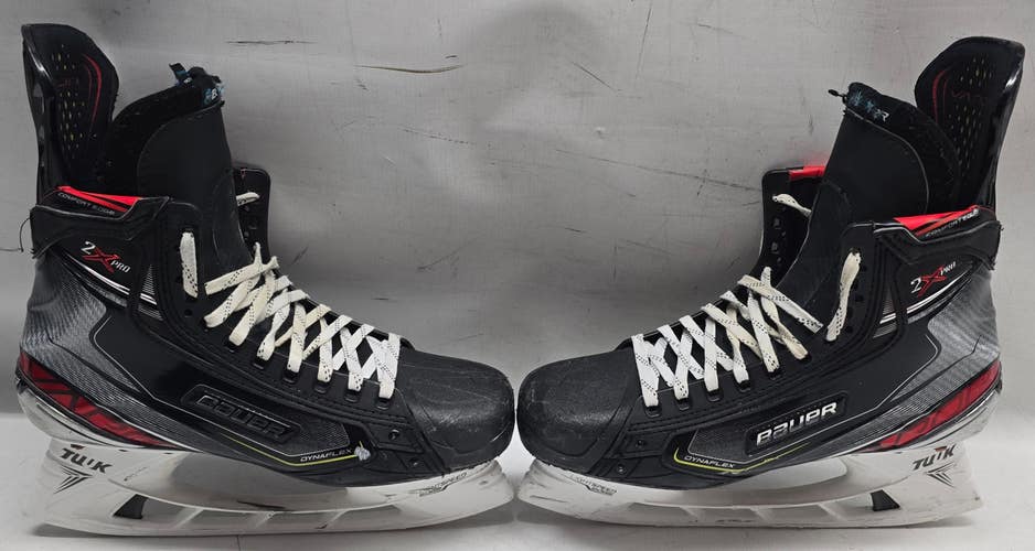 BAUER VAPOR 2X PRO ICE HOCKEY SKATES PRO STOCK 10 D USED NHL (14899)
