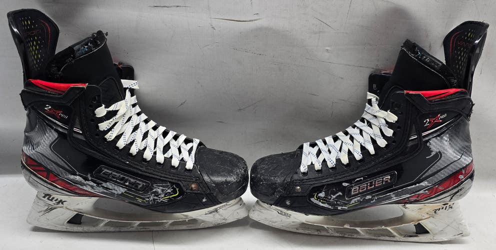 BAUER VAPOR 2X PRO ICE HOCKEY SKATES PRO STOCK 8 3/4 D USED NHL (14900)