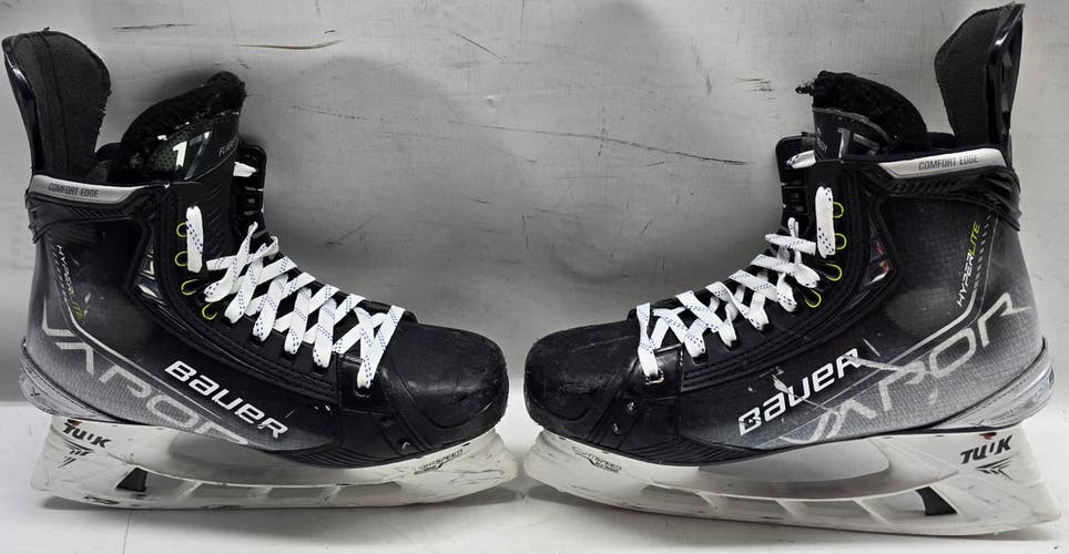 BAUER VAPOR HYPERLITE ICE HOCKEY SKATES PRO STOCK 9 1/4 D USED NHL (14902)