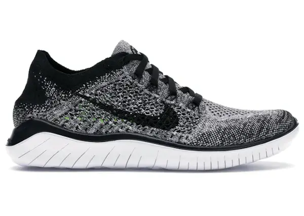 Size 7 - Nike Free RN Flyknit 2018 Oreo (Women's) 942839-101