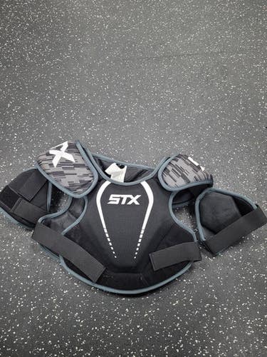 Used STX STALLION 75 Lacrosse Shoulder Pads Black MD 11849-S000039161