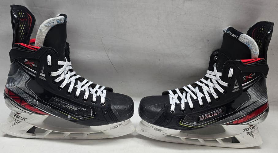 BAUER VAPOR 2X PRO ICE HOCKEY SKATES PRO STOCK 8 3/4 USED NHL (14910)