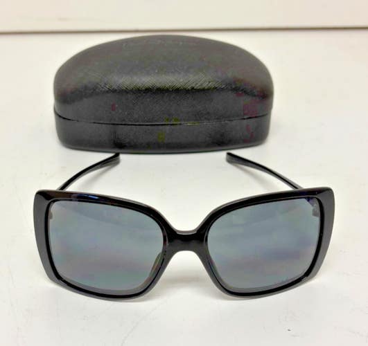 Oakley Splash Black Women's Fashion Sunglasses Gray Polarized Lenses & Case