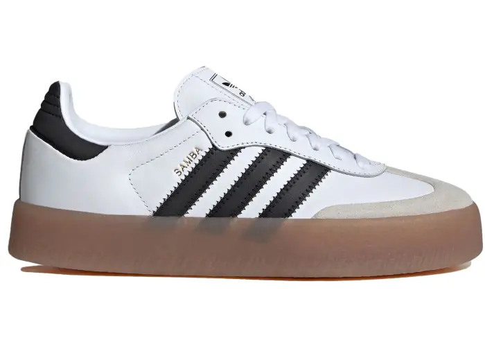 Size 7 - adidas Sambae Cloud White Metallic Gold (Women's) JI1349