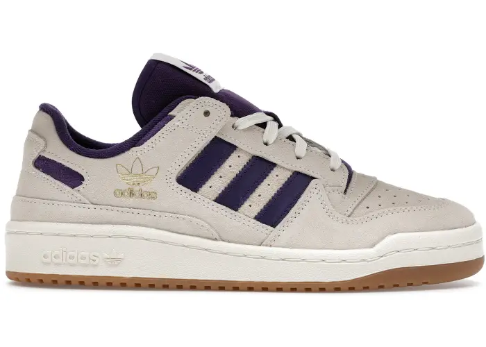 Size 7 - adidas Forum Low CL Off White Violet Gum JS1099